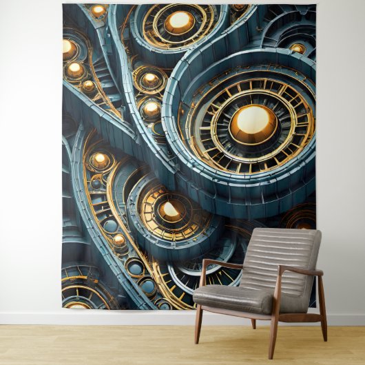 Mutant 1 wandtapijt wandkleed (In situ)