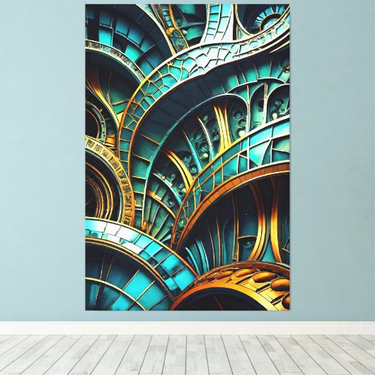 Mutant 4 Canvas Afdruk (Insitu (Houten vloer))
