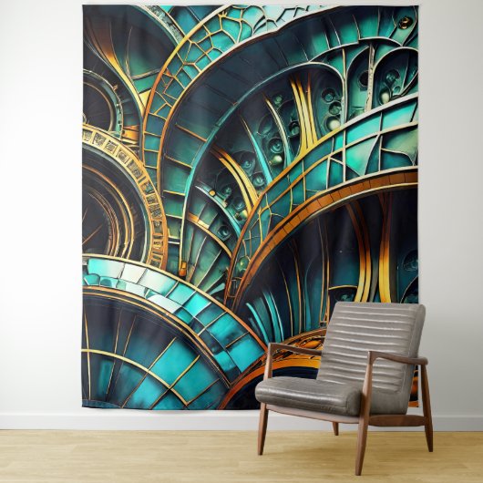 Mutant 4 Tapestry Wandkleed (In situ)