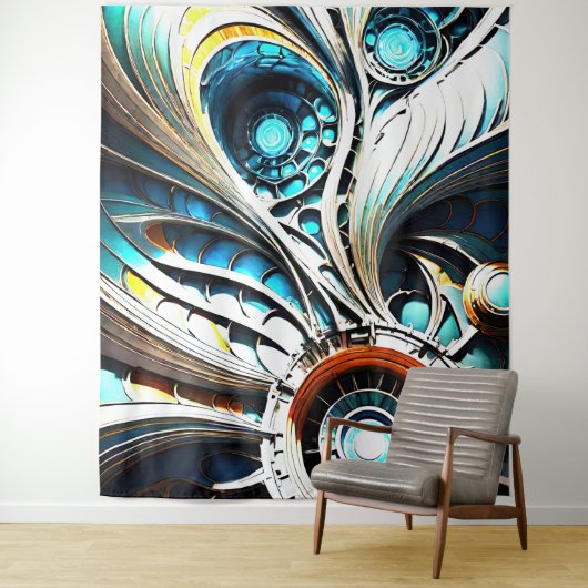 Mutant 5 Tapestry Wandkleed (In situ)