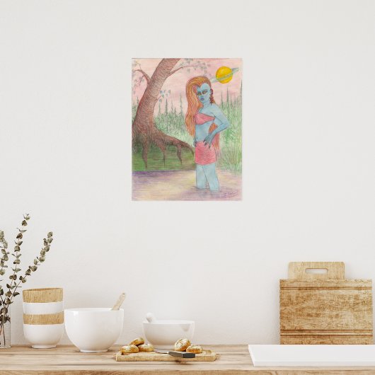 Mutant Ana Anastasia Canvas Print (Keuken)