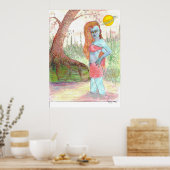 Mutant Anna Anastasia Enamel, Art Signature Poster (Keuken)