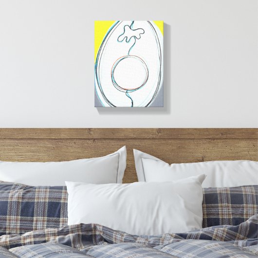 Mutant avocado 6 canvas afdruk (Insitu (Slaapkamer))