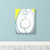 Mutant avocado 6 canvas afdruk (Insitu (Houten vloer))