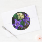 Mutant Columbine Wilde bloemen Ronde Sticker (Envelop)