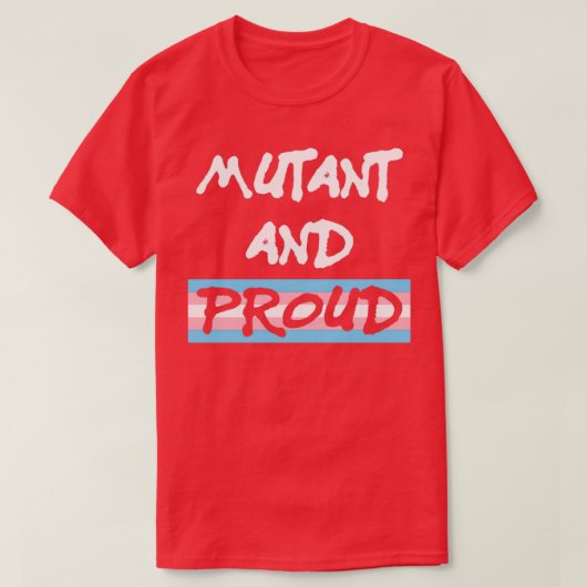 mutant- en pridetrans t-shirt (Design voorkant)