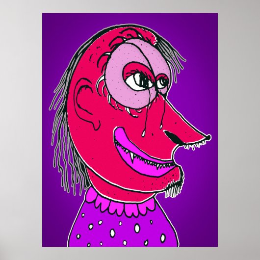 Mutant Harlequin Poster (Voorkant)