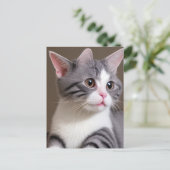 Mutant Kitten Briefkaart (Staand voorkant)