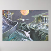 Mutant landschap ' Fulcontrast ' Poster (Voorkant)