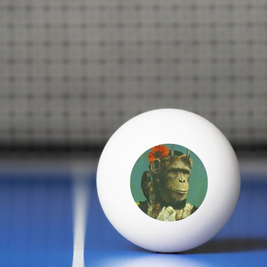 Mutant Monkey Ping Pong Ball (Net)