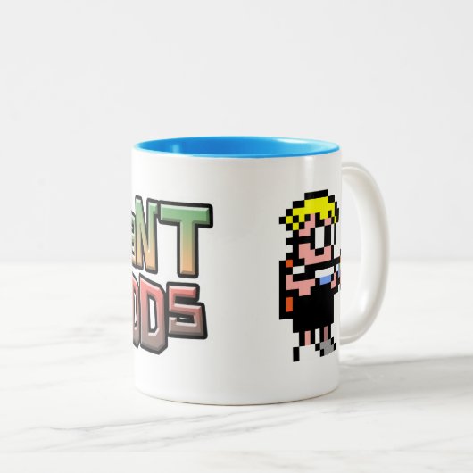 Mutant Mudds Two-Tone Mok (Voorkant rechts)