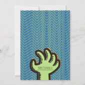 Mutant Zombie Aangepaste Verjaardag Uitnodiging (Achterkant)