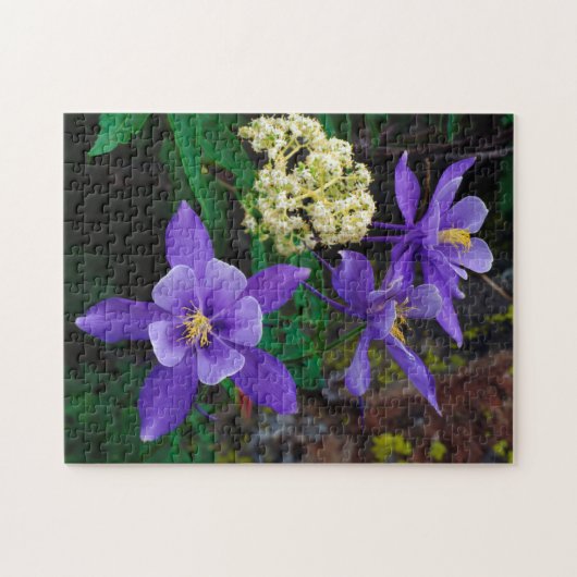 Mutante Akelei Wilde Bloemen Legpuzzel (Horizontaal)