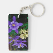 Mutante Akelei Wilde Bloemen Sleutelhanger (achterkant)