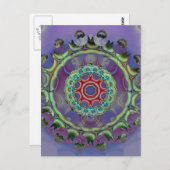 mutante klok briefkaart (Voorkant / Achterkant)