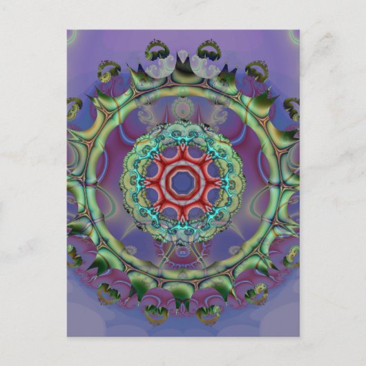 mutante klok briefkaart (Voorkant)