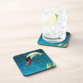 Mute Swan Abstract Impressionisme Drankjes Onderzetter (Rechterzijde)