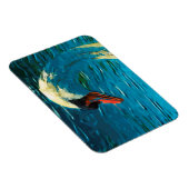 Mute Swan Abstract Impressionisme Magneet (Rechterzijde)