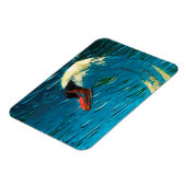 Mute Swan Abstract Impressionisme Magneet (Linkerzijde)