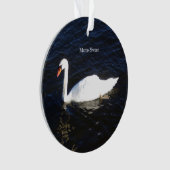 Mute Swan acrylversiering Ornament (voorkant)
