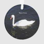 Mute Swan acrylversiering Ornament (achterkant)