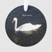 Mute Swan acrylversiering Ornament (voorkant)