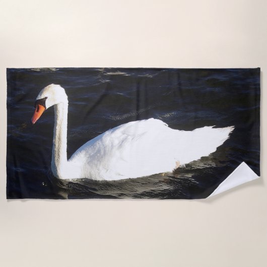 Mute Swan-badhanddoek Strandlaken (Voorkant)