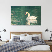 Mute Swan Canvas Afdruk (Insitu (Slaapkamer))