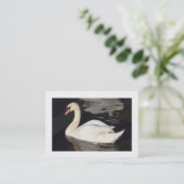Mute Swan II (rand) Visitekaartje (Staand voorkant)