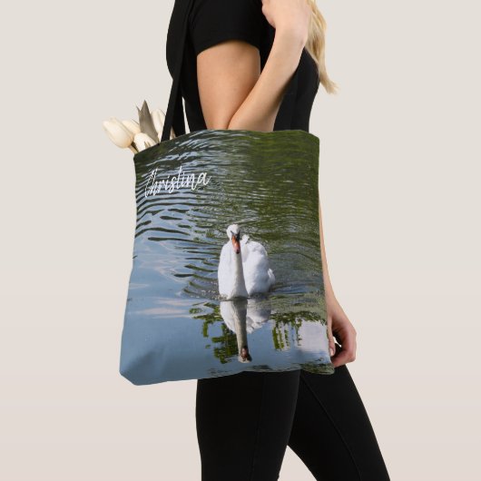 Mute Swan Persoonlijke Canvas tas (Dichtbij)