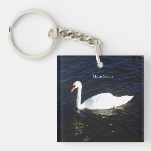 Mute Swan-sleutelketen Sleutelhanger (Voorkant)