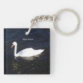 Mute Swan-sleutelketen Sleutelhanger (Achterkant)
