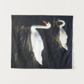 Mute Swan tapestry Wandkleed (Voorkant (horizontaal))