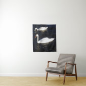 Mute Swan tapestry Wandkleed (In situ)