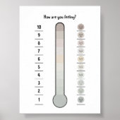 Mute tone Feelings thermometer poster (Voorkant)