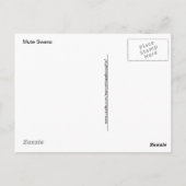 Mute White Swan Photo Mirror Afbeelding Effect Briefkaart (Achterkant)