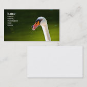 Mute zwaan-kaart visitekaartje (Voorkant / Achterkant)