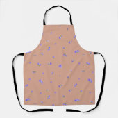 Muted Apricot Balloon Flower Floral Pattern Schort (Voorkant)