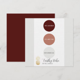 Muted Autumn Color Palette-Kaart Kaart