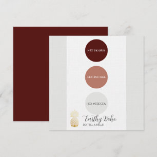 Muted Autumn Color Palette-Kaart Kaart