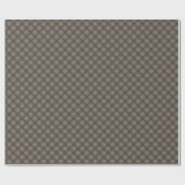 Muted Blue-Grey, Khaki, and Burgundy Tartan Gift Cadeaupapier (Vlak)