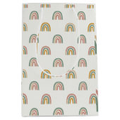 Muted boho rainbow scandi pattern  medium cadeauzakje (Voorkant)