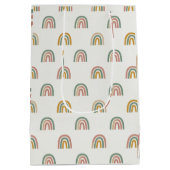 Muted boho rainbow scandi pattern  medium cadeauzakje (Achterkant)