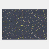 Muted Boho Shapes en Faux Gold Stippen Vakantie Inpakpapier Vel (Voorkant 2)