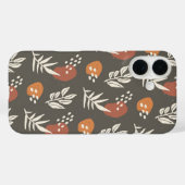 Muted Botanica - Aardse moderne bladeren Case-Mate iPhone Case (Achterkant (horizontaal))