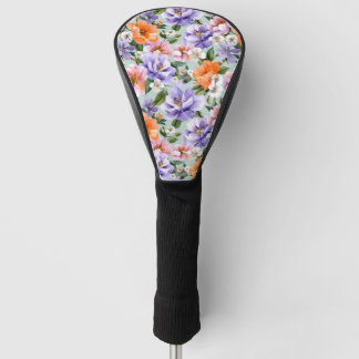 Muted Colorful Flowers Boho flower  Golfheadcover