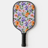 Muted Colorful Flowers Boho flower  Pickleball Paddle (Achterkant)