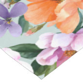 Muted Colorful Flowers Boho flower  Tafelkleed (Gekanteld)