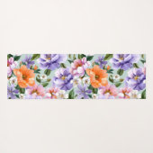 Muted Colorful Flowers Boho flower  Yogamat (Achterkant (horizontaal))