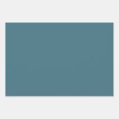 Muted Cyaan Plaid Pattern Wrapping Paper Set (Voorkant 3)